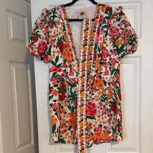 FARM Rio Multicolor Floral belted romper